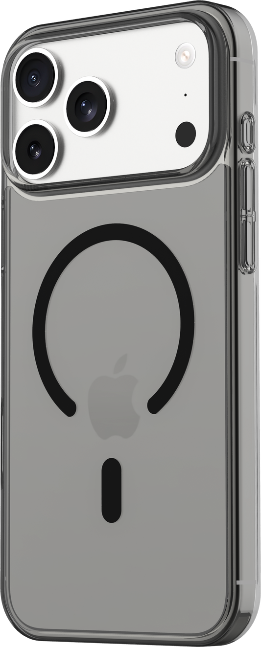 TEKNE Crystal Hybrid Case for iPhone 17 Pro Max-Clear Black