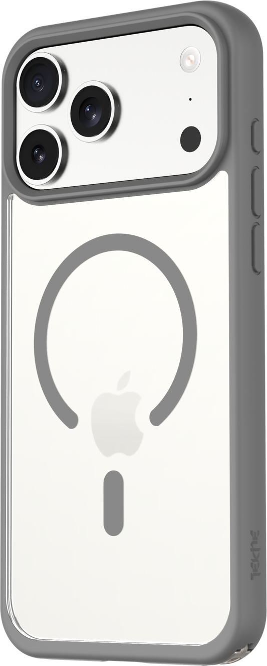 TEKNE Hybrid Protective case for iPhone 17 Pro Max-Grey