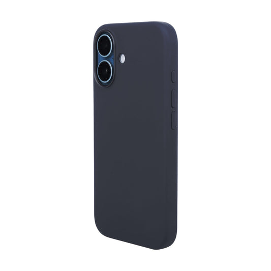 TEKNE Silicone Case for iPhone 16 | Soft-Touch Grip | Shockproof & Wireless Charging Compatible - Black