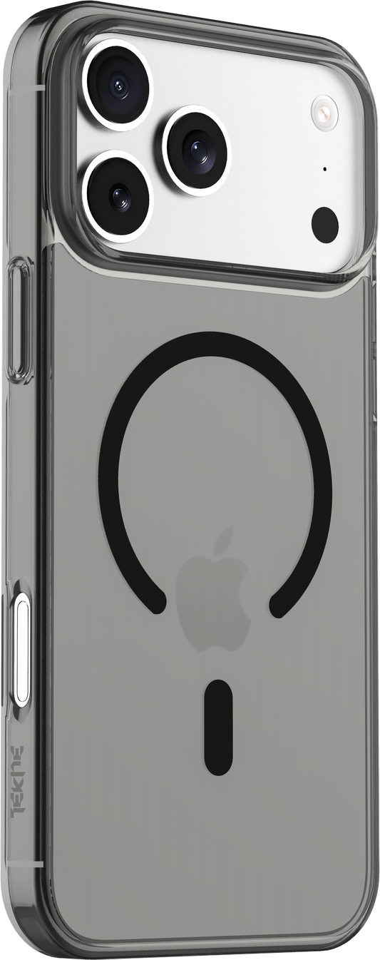 TEKNE Crystal Hybrid Case for iPhone 17 Pro Max-Clear Black