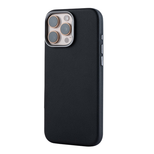 Tekne Vegan Leather Case for iPhone 16 Pro Max-Black