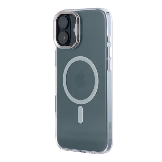Tekne CRYSTAL Case with Metal Camera Stand for iPhone 16 Plus-Grey