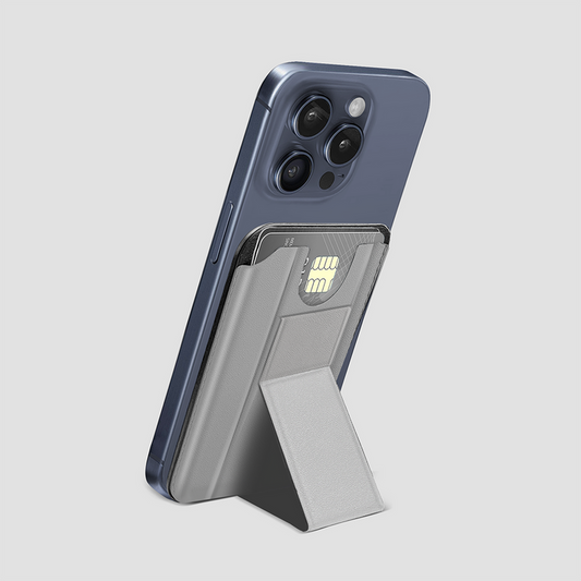 Gripp MagSafe Card Holder With Stand- Grey