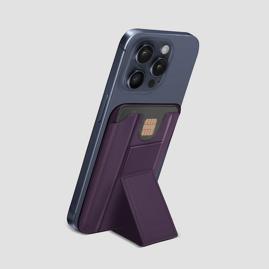 Gripp MagSafe Card Holder With Stand- Purple