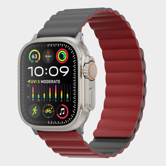 TEKNE Reversible Classic Silicone Magnetic Band | Dual-Sided, Magnetic, Waterproof Strap