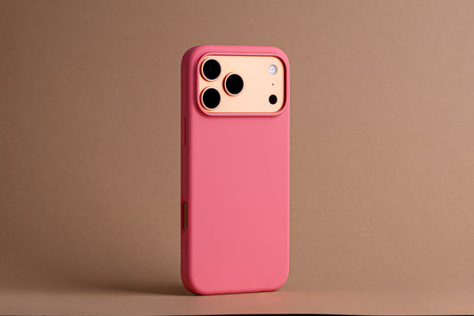 TEKNE Silicone Case Compatible with MagSafe for iPhone 17 Pro Max-Pink