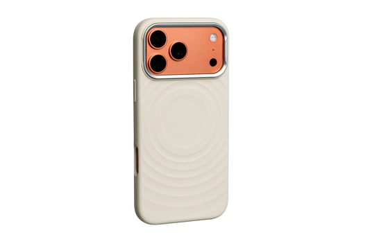 TEKNE WaveStand Silicone Case for iPhone 17 Pro Max-Beige