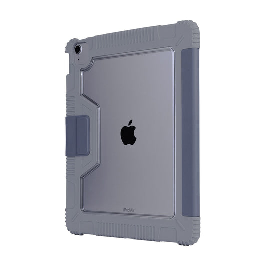 Tekne Shockproof Vegan Leather Case for iPad Air 13 M2 | Stand Function | Drop Protection - Grey