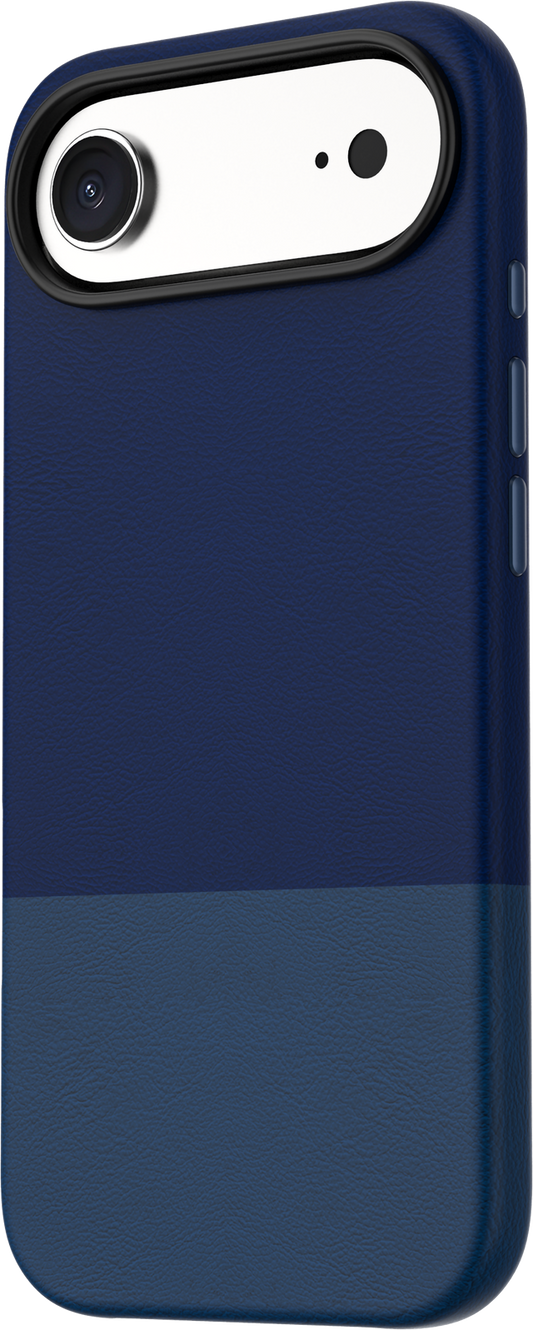 TEKNE DualTone Vegan Leather Case for iPhone 17 Air-Blue