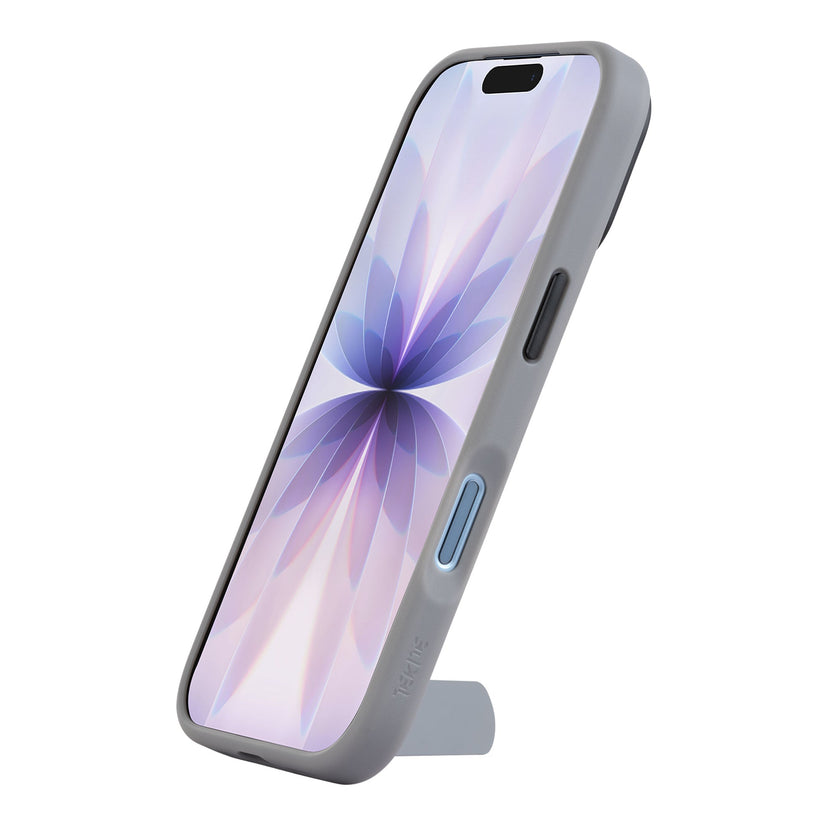TEKNE Hybrid Frost Matte with stand Case for iPhone 17-Grey Get best offers for TEKNE Hybrid Frost Matte with stand Case for iPhone 17-Grey