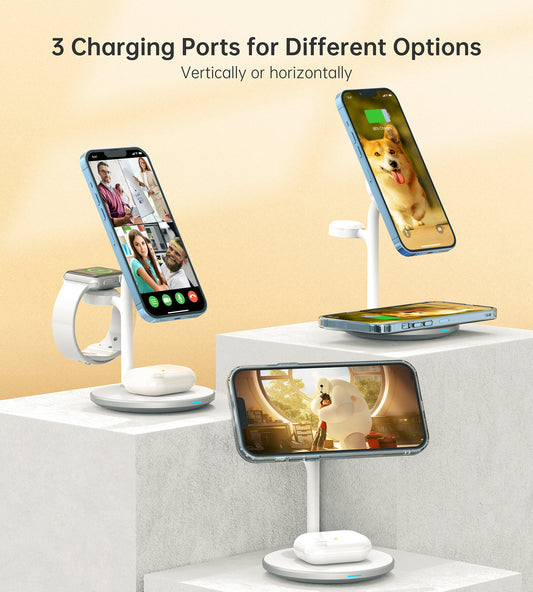 PULSE 3 IN 1 Magsafe charger - White