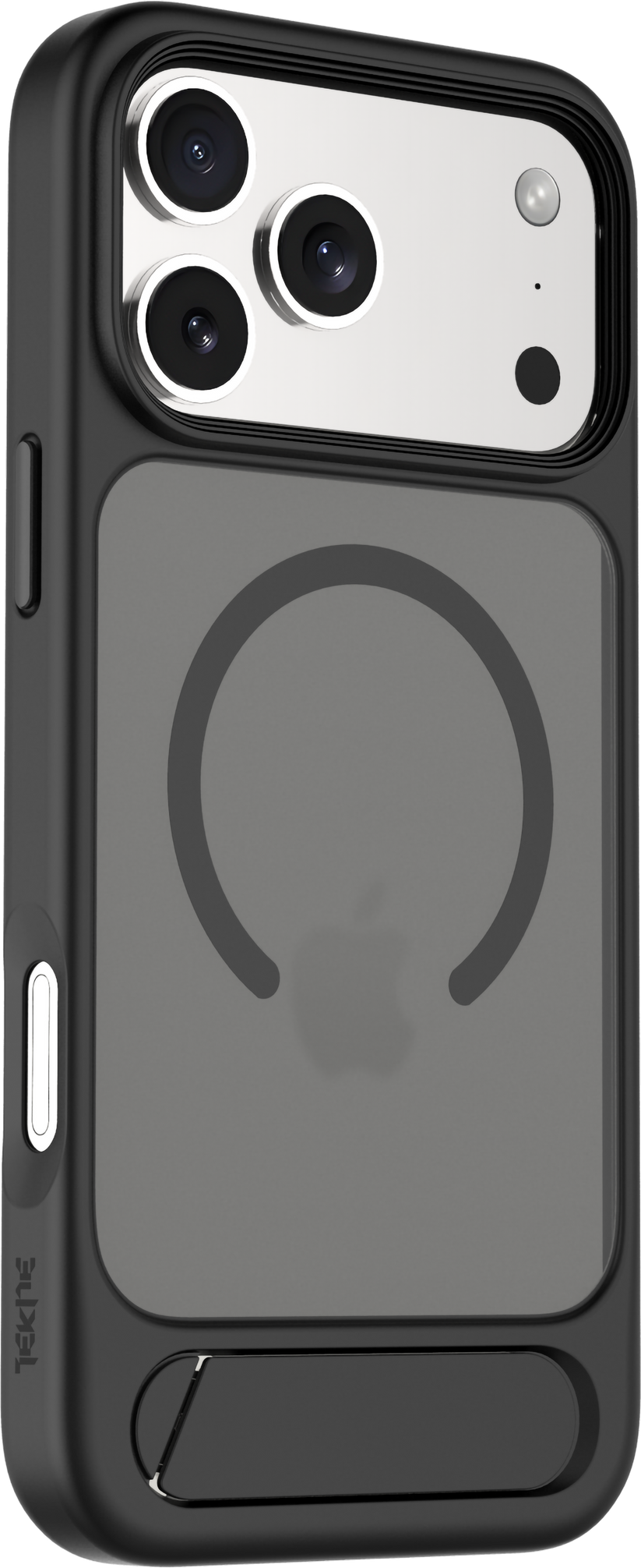TEKNE Hybrid Frost Matte with stand Case for iPhone 17 Pro Max-Black Get best offers for TEKNE Hybrid Frost Matte with stand Case for iPhone 17 Pro Max-Black