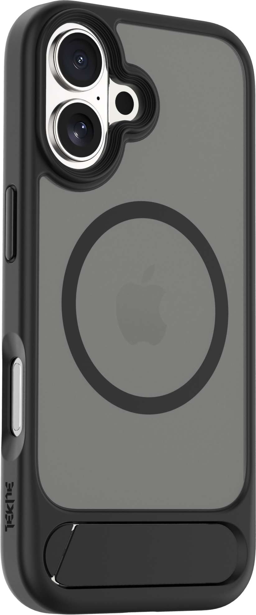 TEKNE Hybrid Frost Matte with stand Case for iPhone 17-Black Get best offers for TEKNE Hybrid Frost Matte with stand Case for iPhone 17-Black