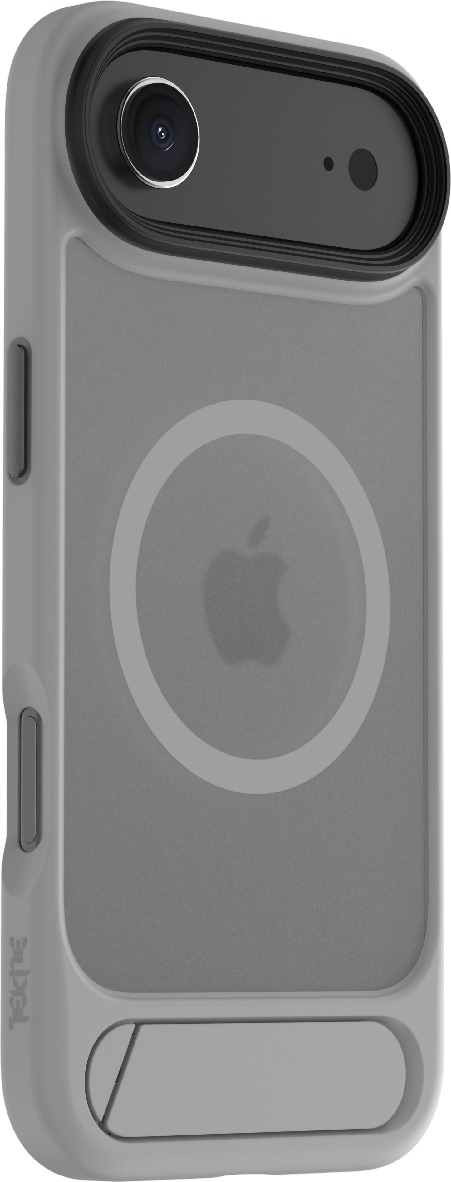 TEKNE Hybrid Frost Matte with stand Case for iPhone 17 Air-Grey