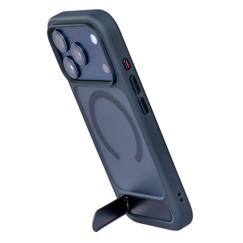 TEKNE Hybrid Frost Matte with stand Case for iPhone 17 Pro-Black Get best offers for TEKNE Hybrid Frost Matte with stand Case for iPhone 17 Pro-Black