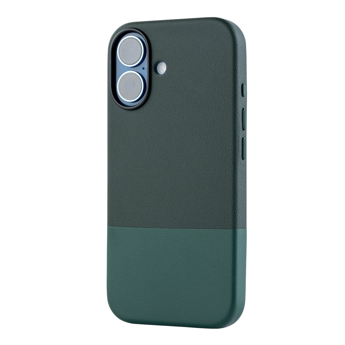 TEKNE DualTone Vegan Leather Case for iPhone 17-Green
