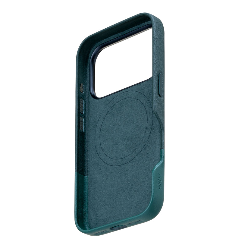 TEKNE DualTone Vegan Leather Case for iPhone 17  Pro- Green Get best offers for TEKNE DualTone Vegan Leather Case for iPhone 17  Pro- Green