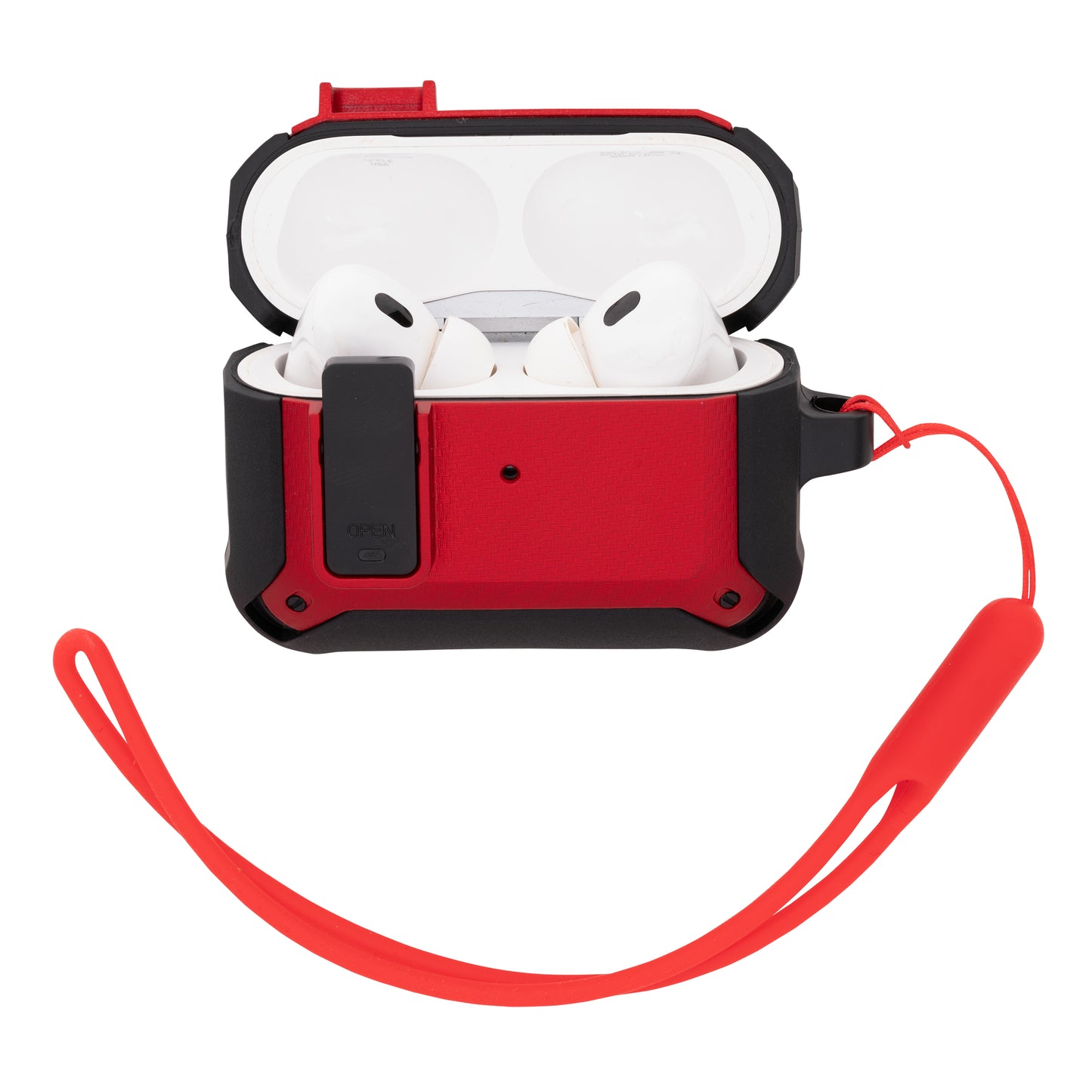 TEKNE Defender Cases-Red-Airpod Pro 2nd Gen