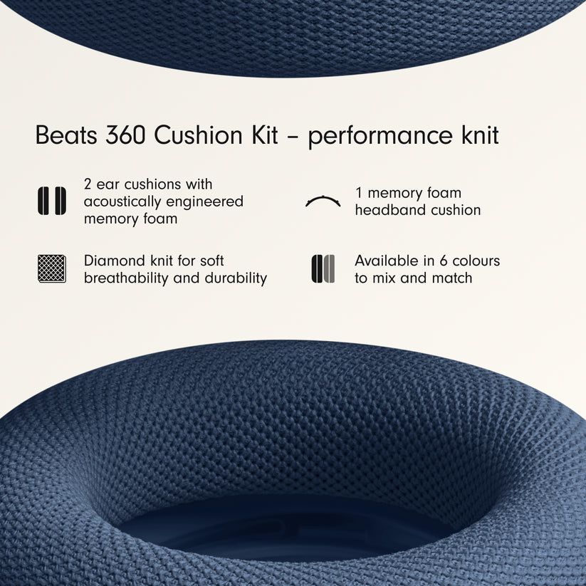 Beats 360 Cushion Kit – Navy Performance Knit Cushions for Ear Cups and Headband Get best offers for Beats 360 Cushion Kit – Navy Performance Knit Cushions for Ear Cups and Headband