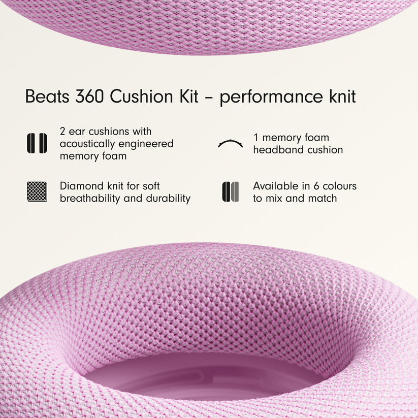 Beats 360 Cushion Kit – Pink Performance Knit Cushions for Ear Cups and Headband Get best offers for Beats 360 Cushion Kit – Pink Performance Knit Cushions for Ear Cups and Headband