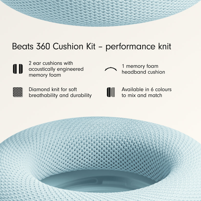 Beats 360 Cushion Kit – Sky Performance Knit Cushions for Ear Cups and Headband Get best offers for Beats 360 Cushion Kit – Sky Performance Knit Cushions for Ear Cups and Headband