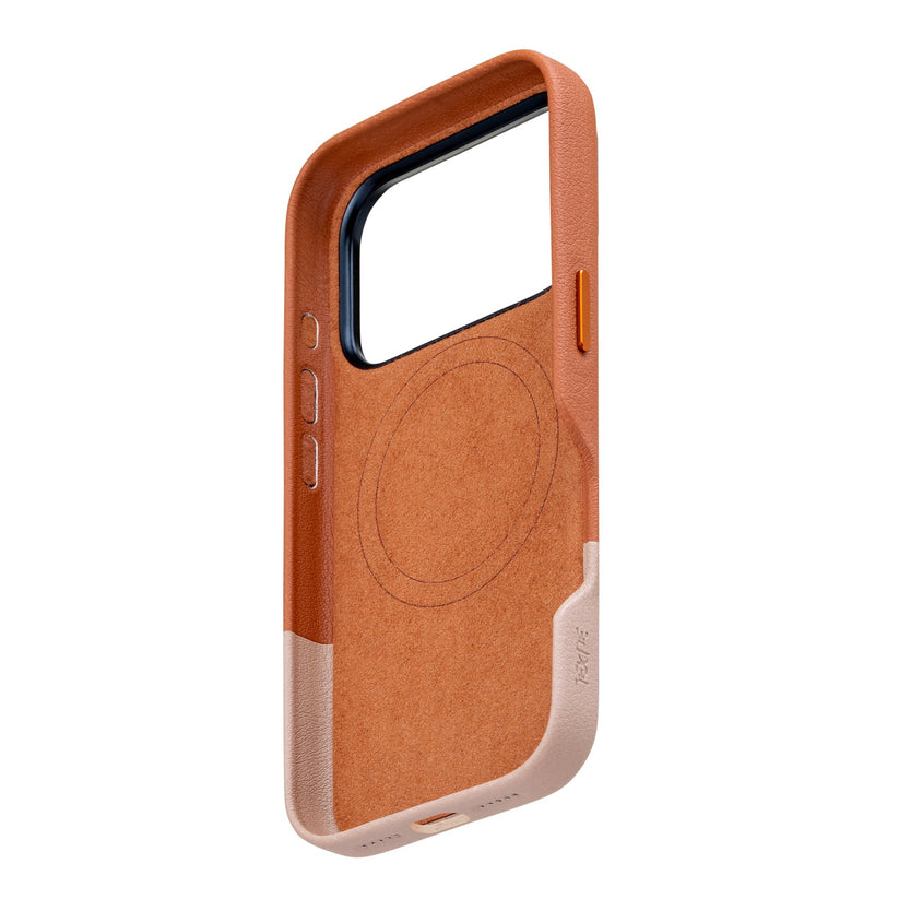 TEKNE DualTone Vegan Leather Case for iPhone 17  Pro- Brown Get best offers for TEKNE DualTone Vegan Leather Case for iPhone 17  Pro- Brown