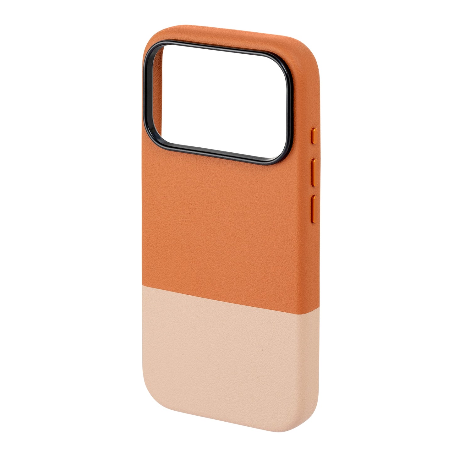 TEKNE DualTone Vegan Leather Case for iPhone 17  Pro- Brown