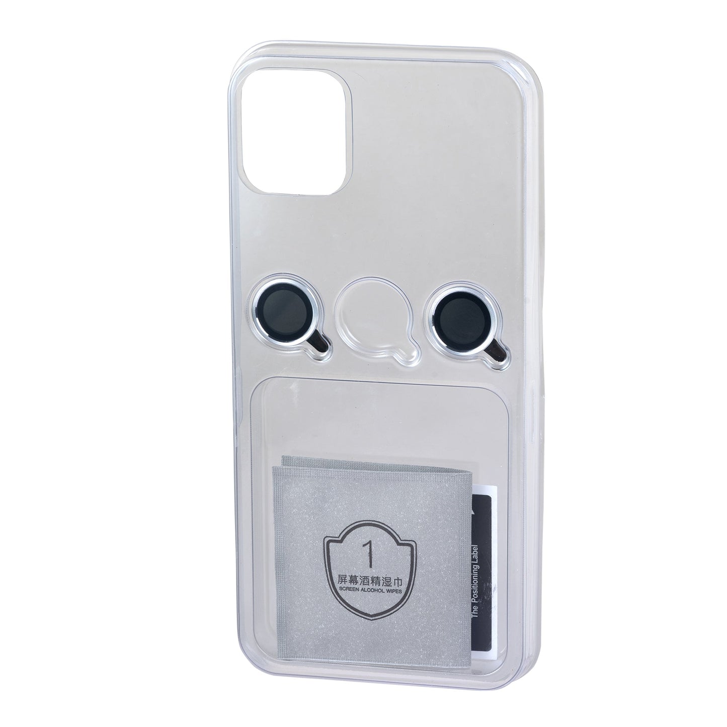 Tekne CLEAR Case with Camera stand for iPhone 16 Plus-White