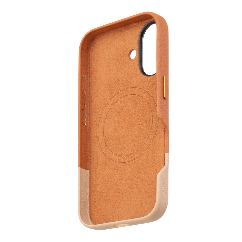 TEKNE DualTone Vegan Leather Case for iPhone 17-Brown Get best offers for TEKNE DualTone Vegan Leather Case for iPhone 17-Brown