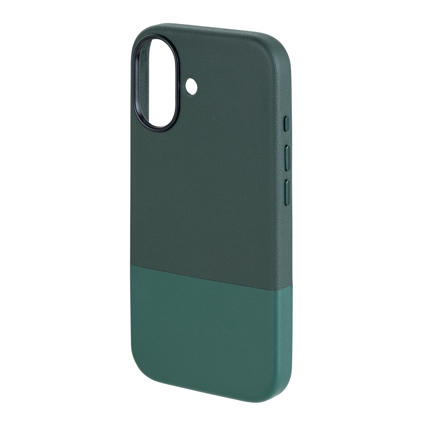 TEKNE DualTone Vegan Leather Case for iPhone 17-Green