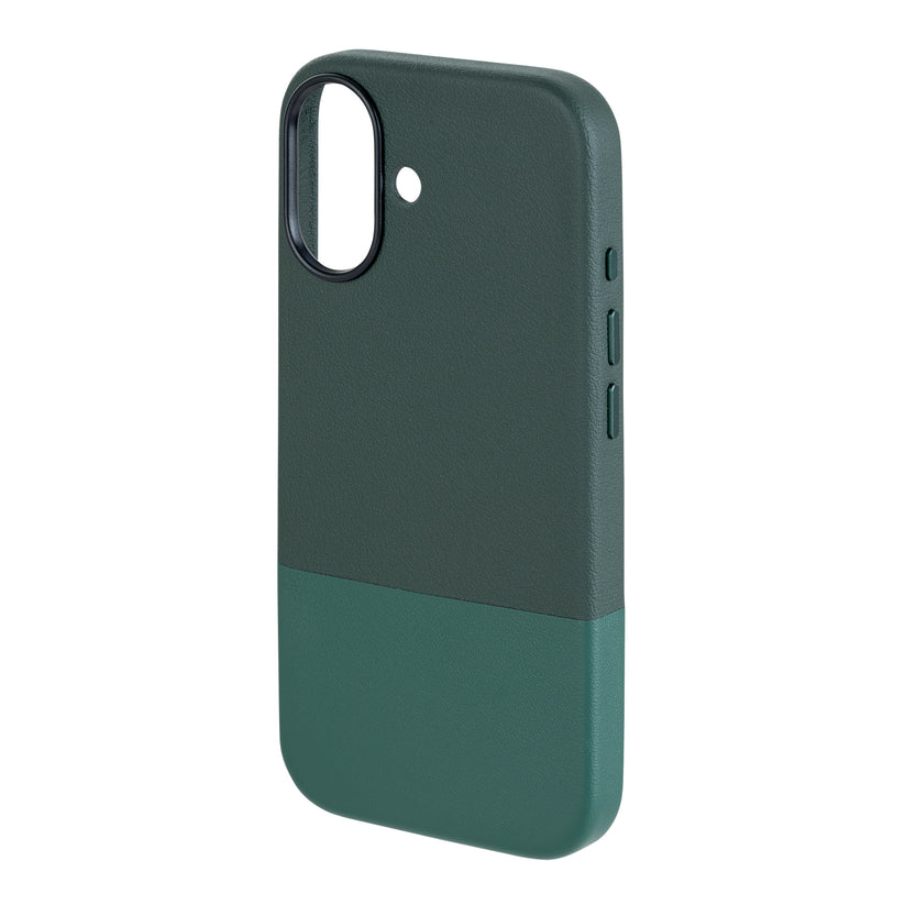 TEKNE DualTone Vegan Leather Case for iPhone 17-Green Get best offers for TEKNE DualTone Vegan Leather Case for iPhone 17-Green