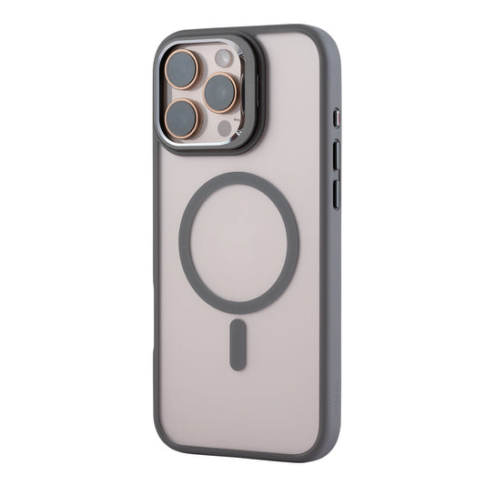 Tekne CLEAR Case with Camera stand for iPhone 16 Pro Max-Grey