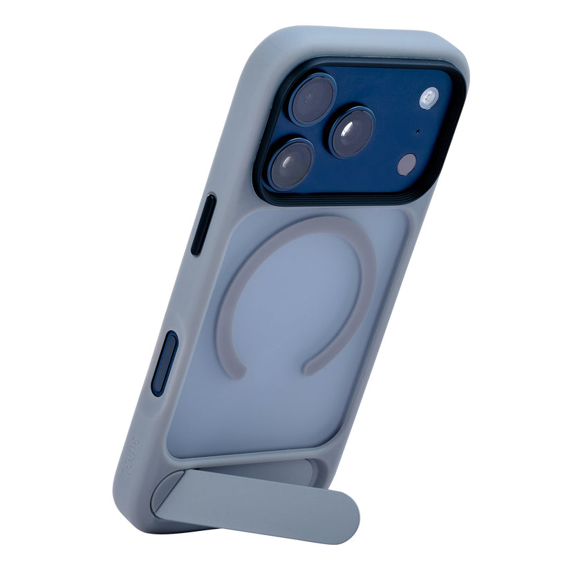 TEKNE Hybrid Frost Matte with stand Case for iPhone 17 Pro-Grey Get best offers for TEKNE Hybrid Frost Matte with stand Case for iPhone 17 Pro-Grey