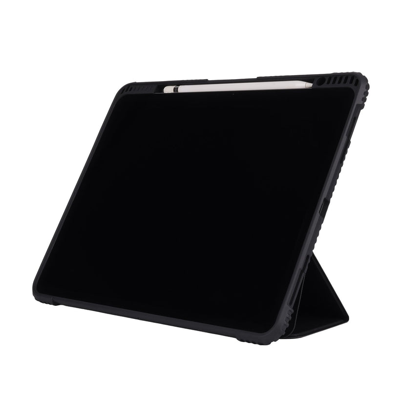 TEKNE Shockproof Vegan Leather Case for iPad Pro 13 M4 | Stand Function | Drop Protection - Grey Get best offers for TEKNE Shockproof Vegan Leather Case for iPad Pro 13 M4 | Stand Function | Drop Protection - Grey