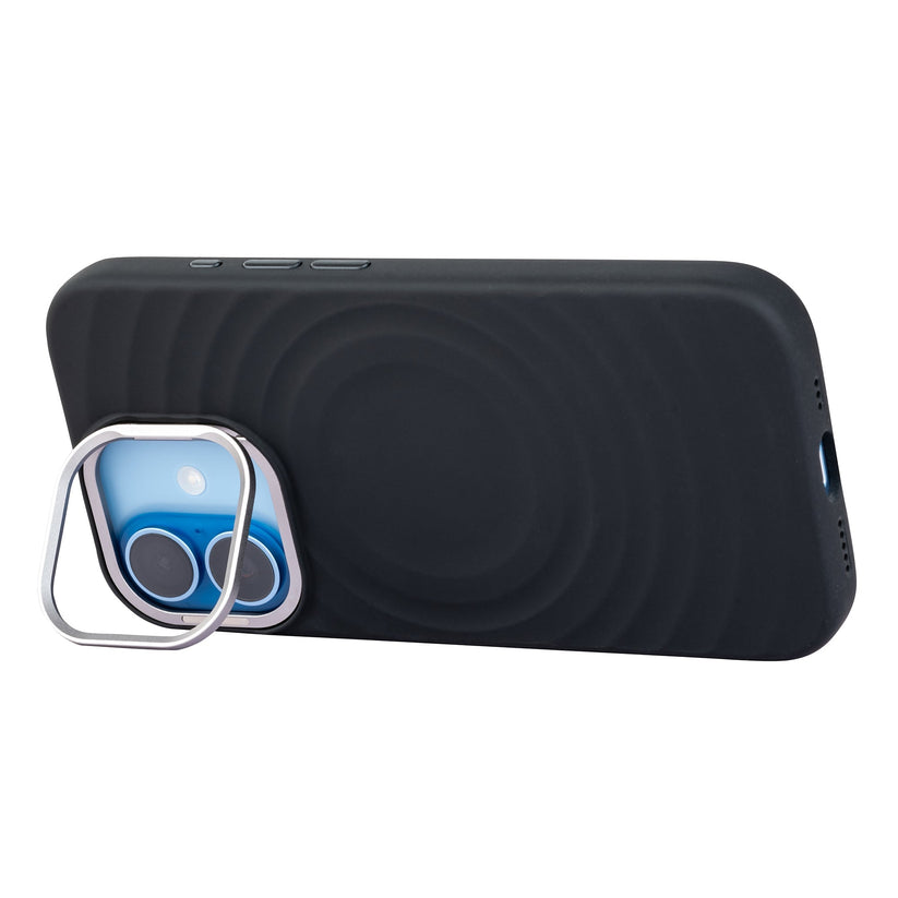 TEKNE WaveStand Silicone Case for iPhone 17- Black Get best offers for TEKNE WaveStand Silicone Case for iPhone 17- Black