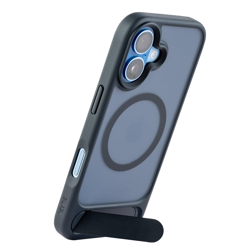 TEKNE Hybrid Frost Matte with stand Case for iPhone 17-Black Get best offers for TEKNE Hybrid Frost Matte with stand Case for iPhone 17-Black