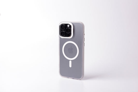 Tekne CRYSTAL Case with Metal Camera Stand for iPhone 16 Pro Max-White