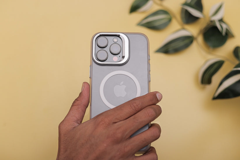 Tekne CRYSTAL Case with Metal Camera Stand for iPhone 16 Pro Max-White Get best offers for Tekne CRYSTAL Case with Metal Camera Stand for iPhone 16 Pro Max-White