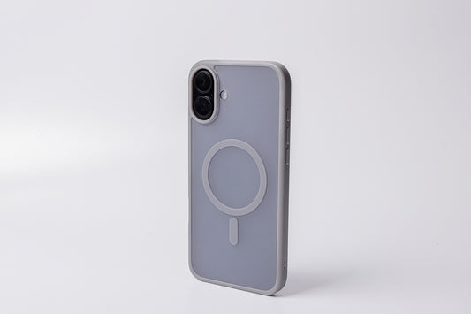 TEKNE Matt MagSafe Case for iPhone 16 Plus | Matte Finish | MagSafe Compatible & Scratch-Resistant - Grey