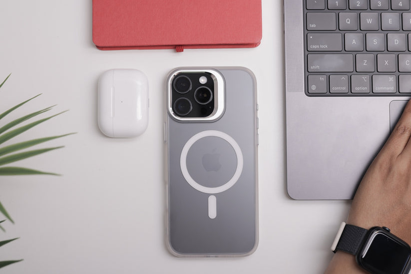 Tekne CRYSTAL Case with Metal Camera Stand for iPhone 16 Pro Max-White Get best offers for Tekne CRYSTAL Case with Metal Camera Stand for iPhone 16 Pro Max-White