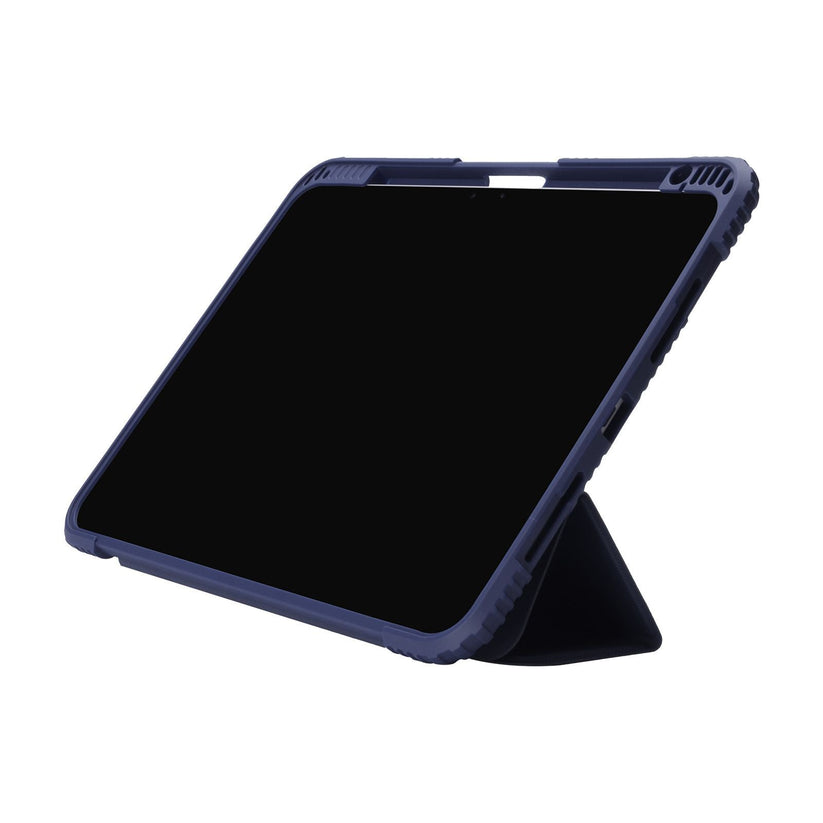 TEKNE Shockproof Vegan Leather Case for iPad Pro 11 M4 | Stand Function | Drop Protection - Blue Get best offers for TEKNE Shockproof Vegan Leather Case for iPad Pro 11 M4 | Stand Function | Drop Protection - Blue