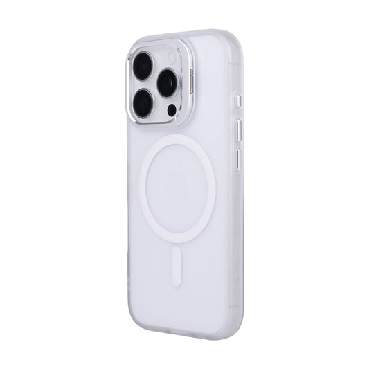 TEKNE CLEAR Case with Camera Stand for iPhone 16 Pro | Slim, Transparent & Scratch-Resistant - White