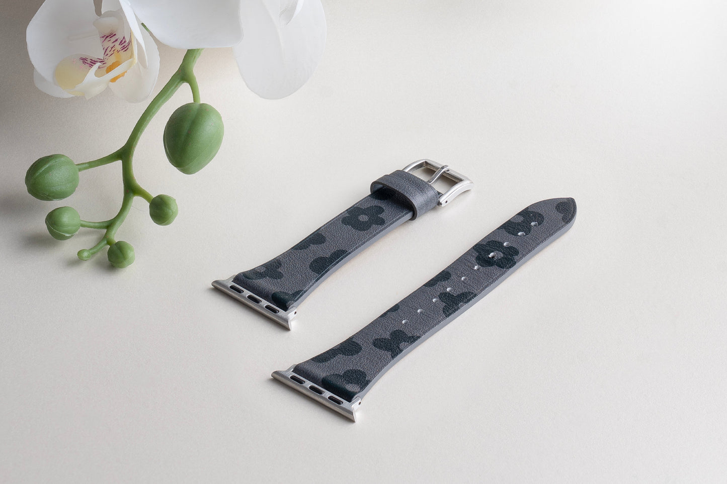 TEKNE FLORO Leather Band | Printed Genuine Leather, Durable, Stylish Strap 