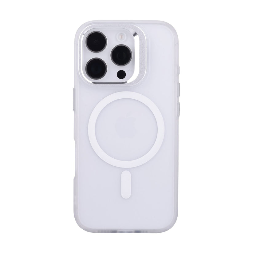 TEKNE CLEAR Case with Camera Stand for iPhone 16 Pro | Slim, Transparent & Scratch-Resistant - White Get best offers for TEKNE CLEAR Case with Camera Stand for iPhone 16 Pro | Slim, Transparent & Scratch-Resistant - White