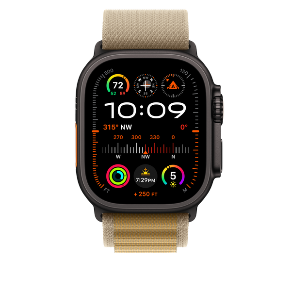 49mm Tan Alpine Loop - Large - Black Titanium Finish – Imagine Online