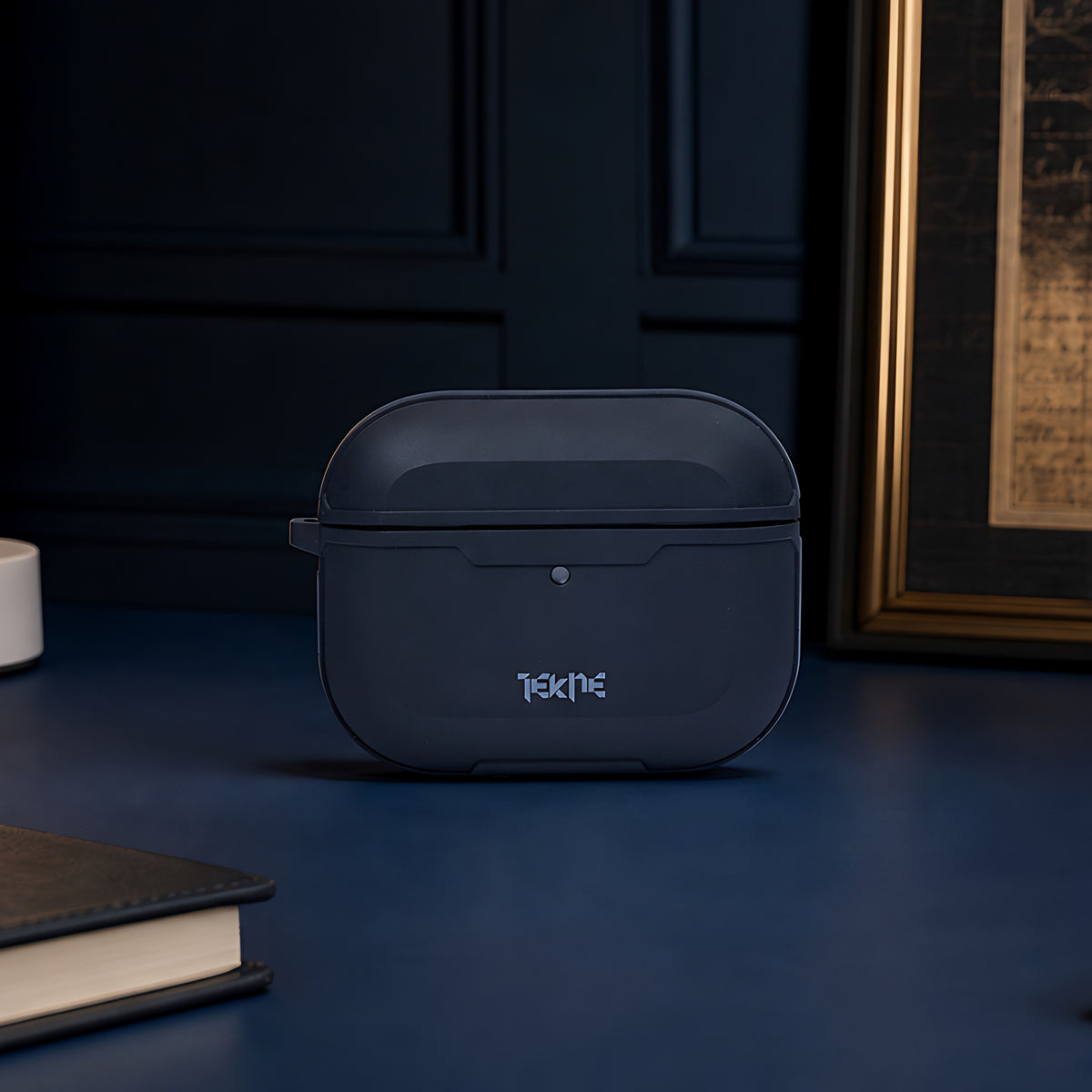 TEKNE Shockproof-Aluminium Case for Airpods Pro3-Blue Black