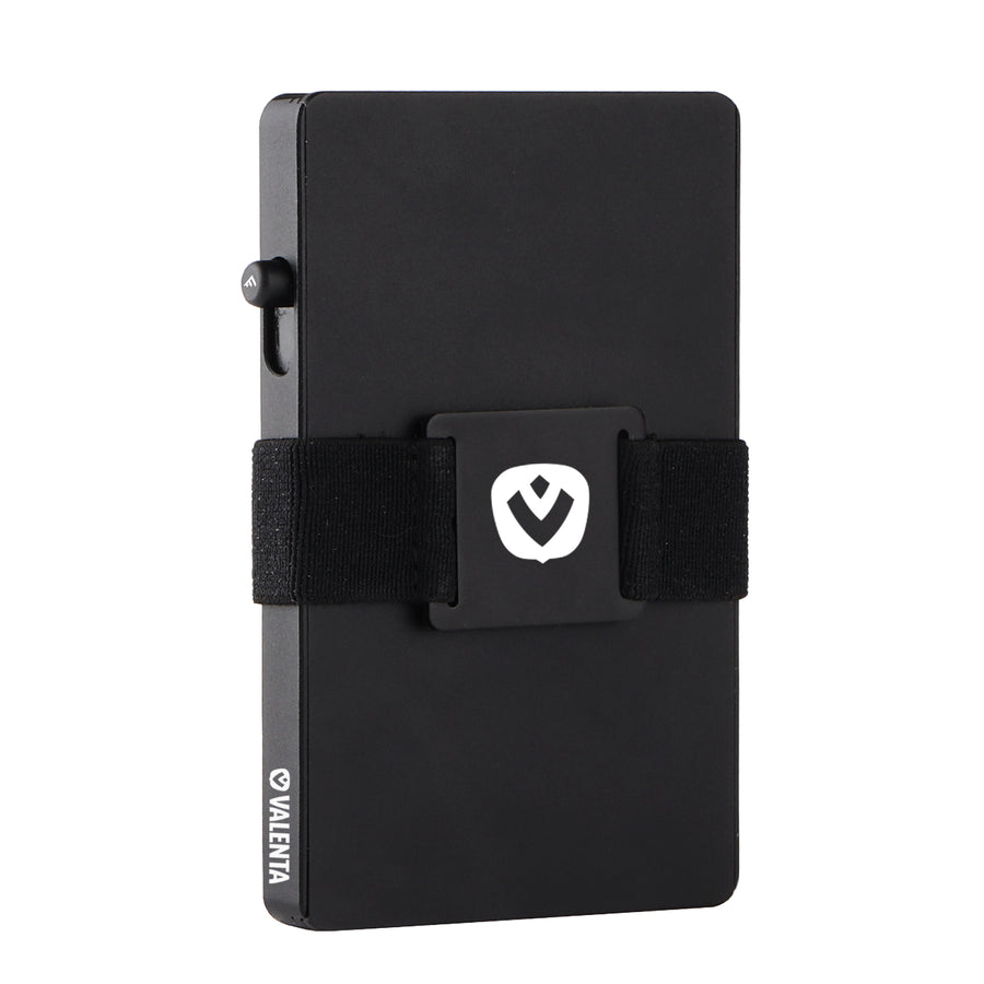 Valenta Cardprotector Aluminium with Airtag holder Black