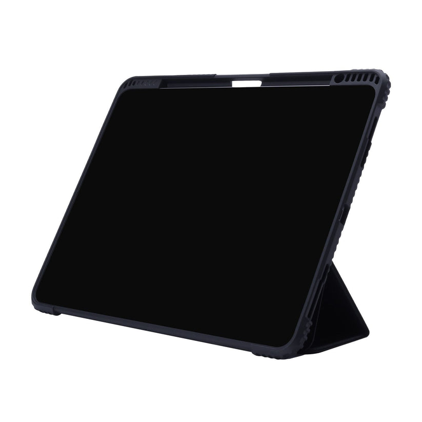 TEKNE Shockproof Vegan Leather Case for iPad Air 13 M2 | Stand Function | Drop Protection - Black Get best offers for TEKNE Shockproof Vegan Leather Case for iPad Air 13 M2 | Stand Function | Drop Protection - Black