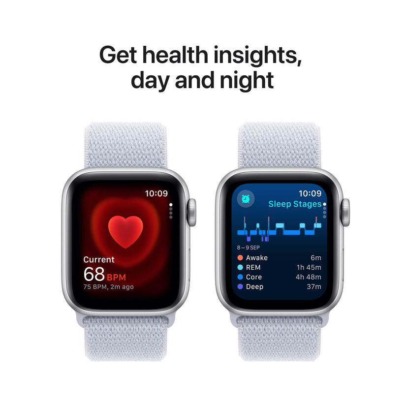 Apple Watch SE GPS + Cellular 40mm Silver Aluminium Case with Blue Cloud Sport Loop Get best offers for Apple Watch SE GPS + Cellular 40mm Silver Aluminium Case with Blue Cloud Sport Loop