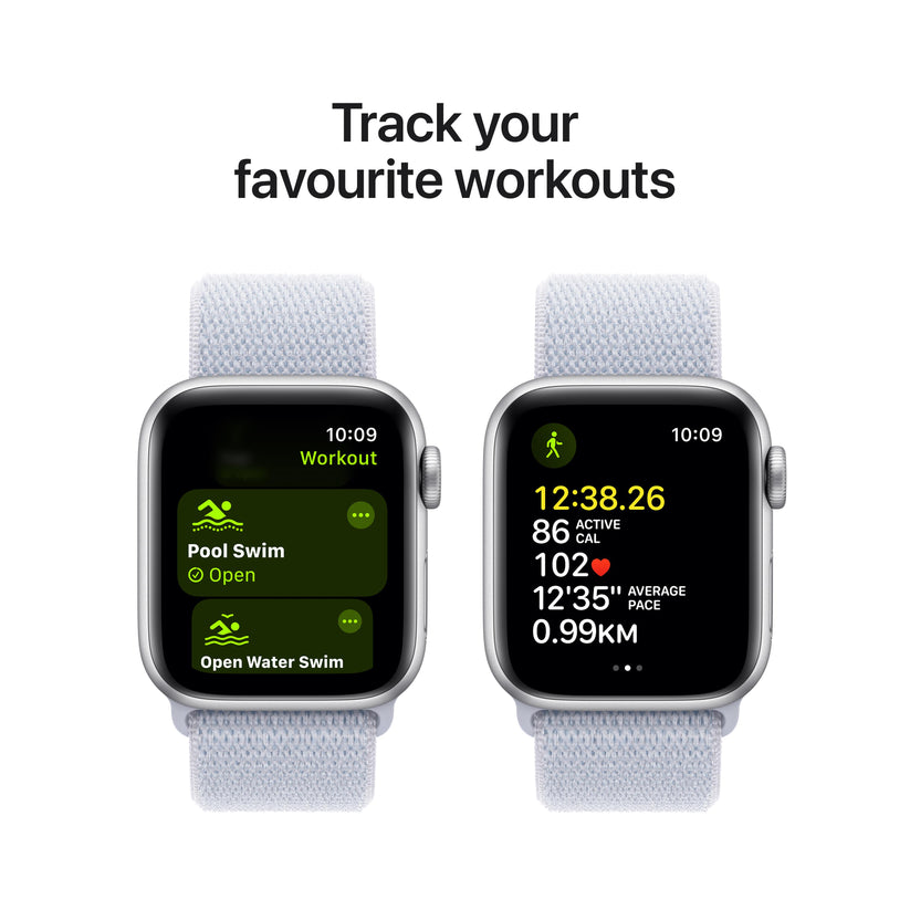 Apple Watch SE GPS + Cellular 40mm Silver Aluminium Case with Blue Cloud Sport Loop Get best offers for Apple Watch SE GPS + Cellular 40mm Silver Aluminium Case with Blue Cloud Sport Loop